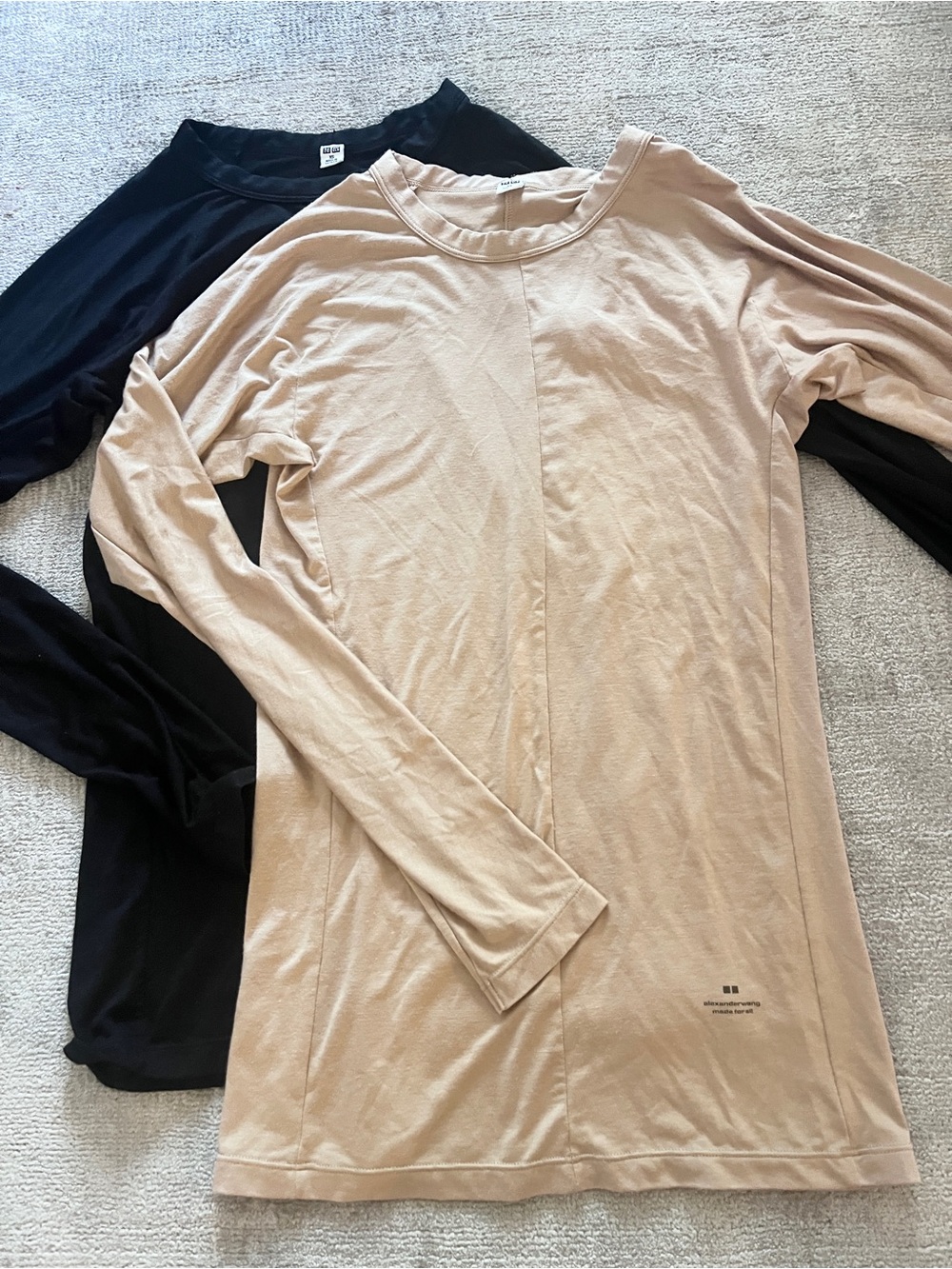 Lot Of 3 Alexander Wang X Uniqlo Women’s XS Long Sleeve Heat tech Shirts - Picture 6 of 8